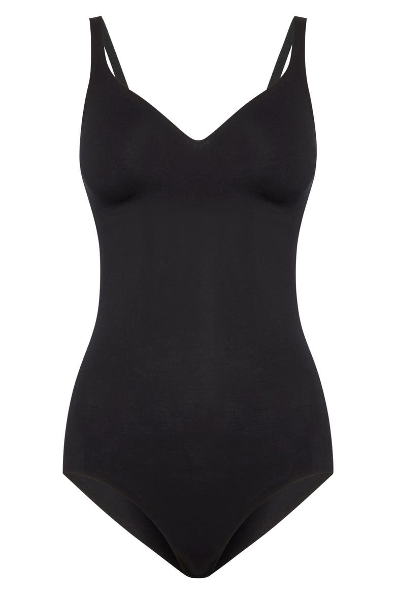 Cotton Contour 3W Shaping Bodysuit, Alternate, color, BLACK