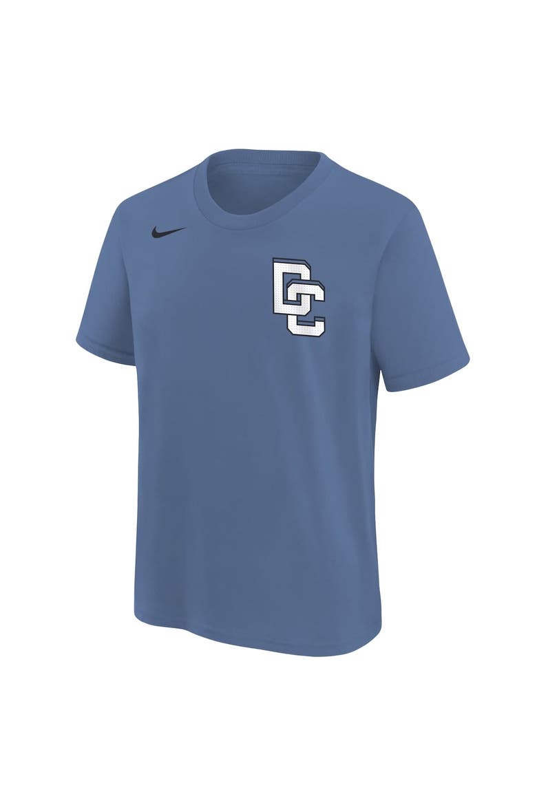 Youth Nike CJ Abrams Blue Washington Nationals Fuse City Connect Name & Number T-Shirt, Alternate, color, Blue