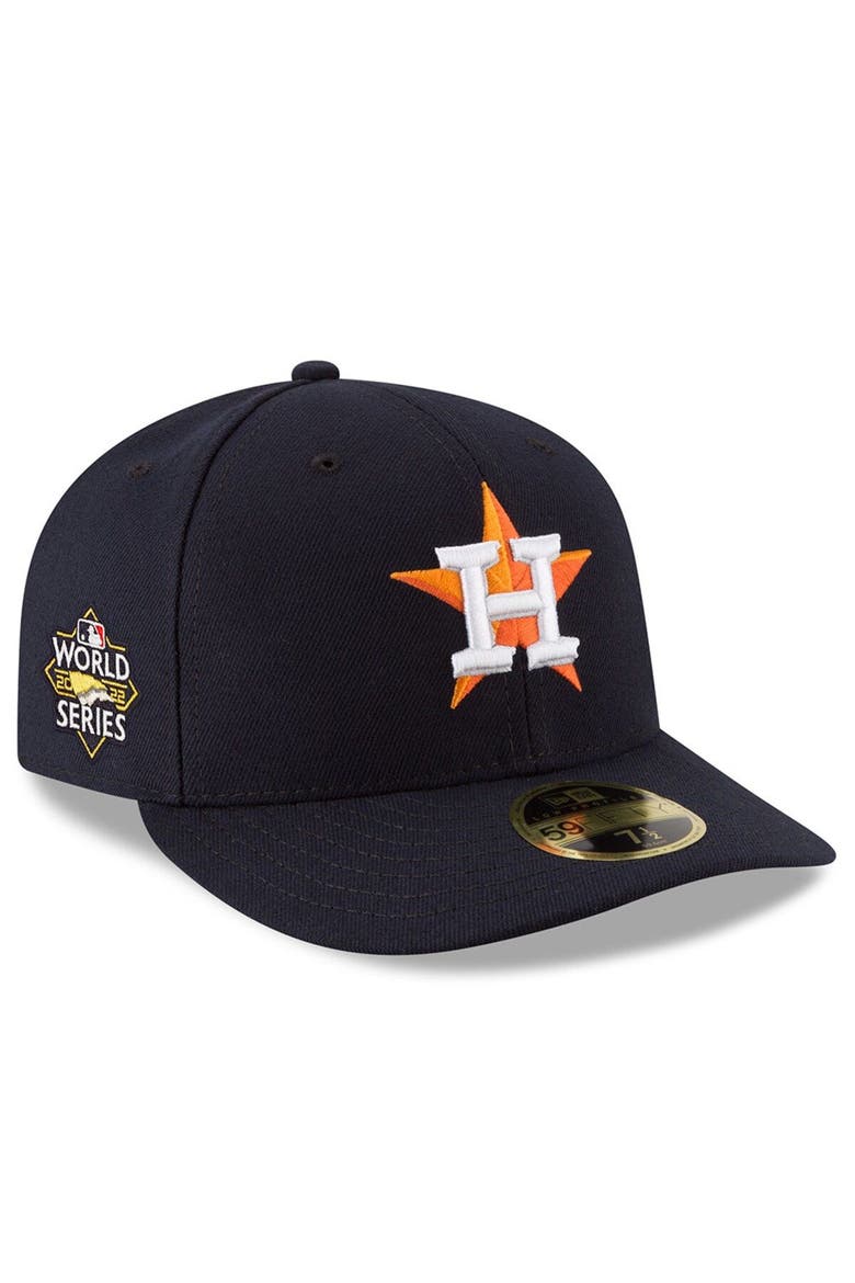 Men's New Era  Navy Houston Astros 2022 World Series Side Patch Low Profile 59FIFTY Fitted Hat, Main, color, Navy