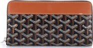 Pre-Owned Goyard Matignon Zip Wallet Coated Canvas with Leather
