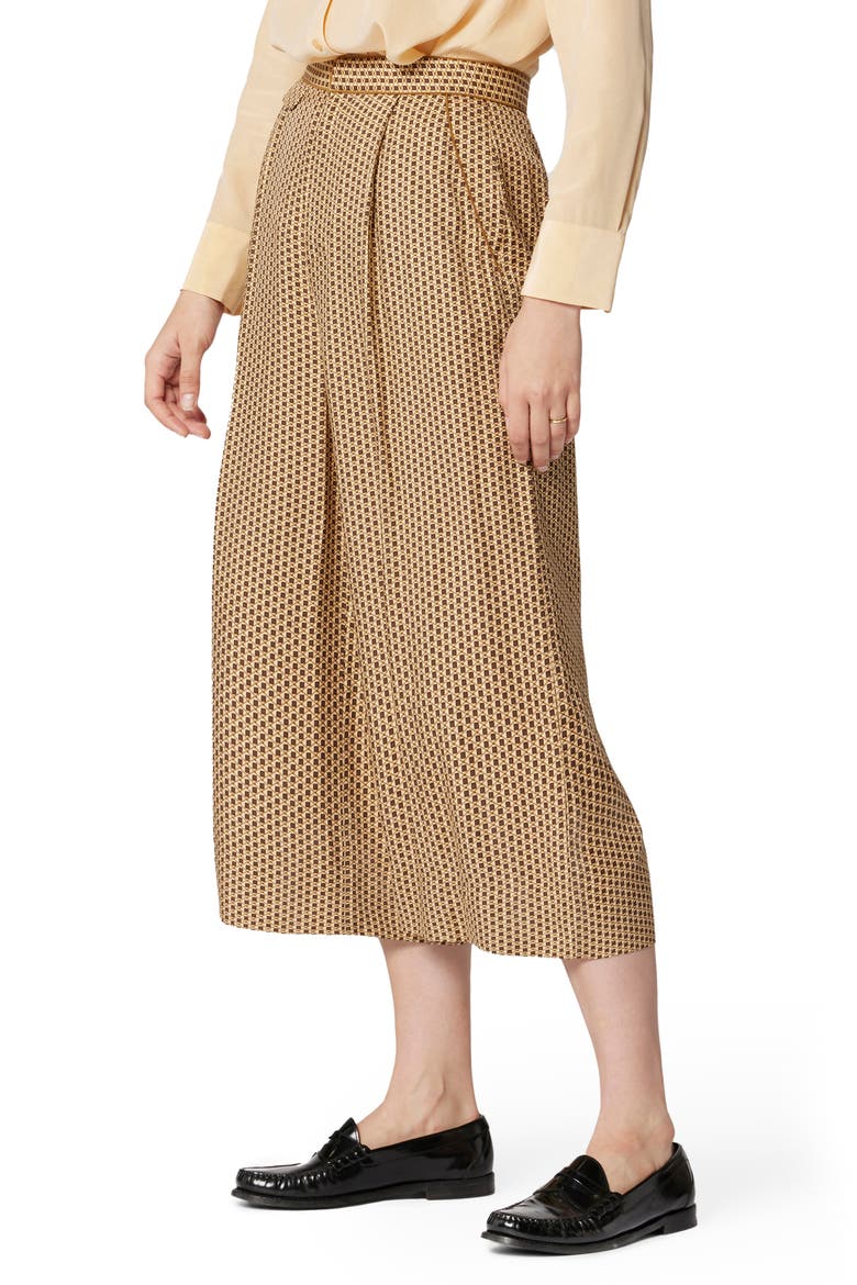 Allete Crop Wide Leg Pants, Alternate, color, BUFF MULTI