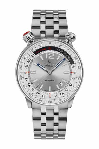 GV2 Men's Wallabout Compass Bezel Bracelet Watch, 44mm