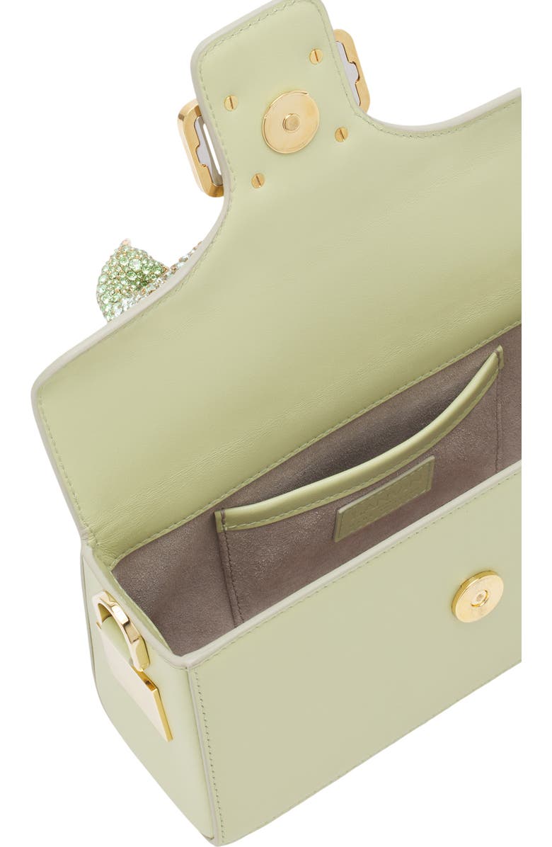 Lanvin Nano Pencil Cat Bag In Leather And Rhinestones, Alternate, color,