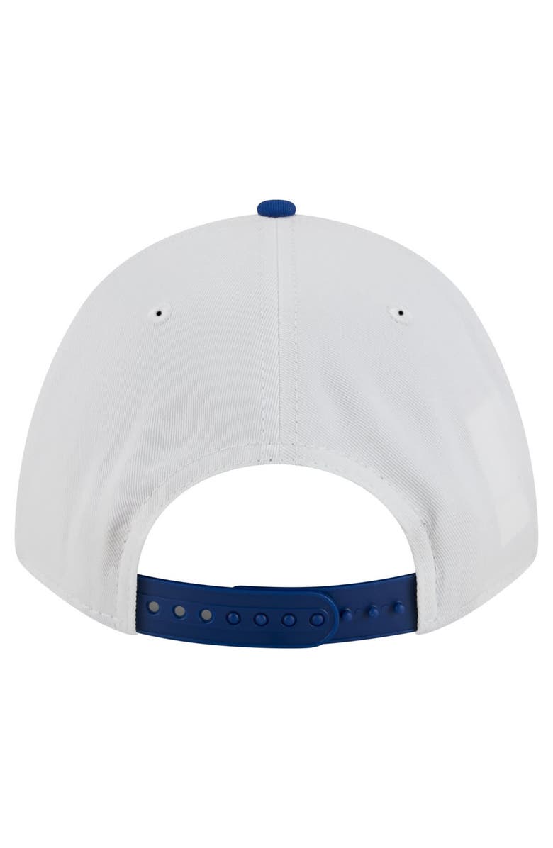 New Era Men's New Era White/Royal Kentucky Wildcats Arch Two-Tone Rope 9FORTY A-Frame M-Crown Adjustable Hat, Alternate, color, White