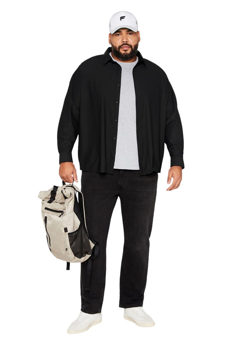 Men's The Don Long Sleeve Button Up, Alternate, color, Black