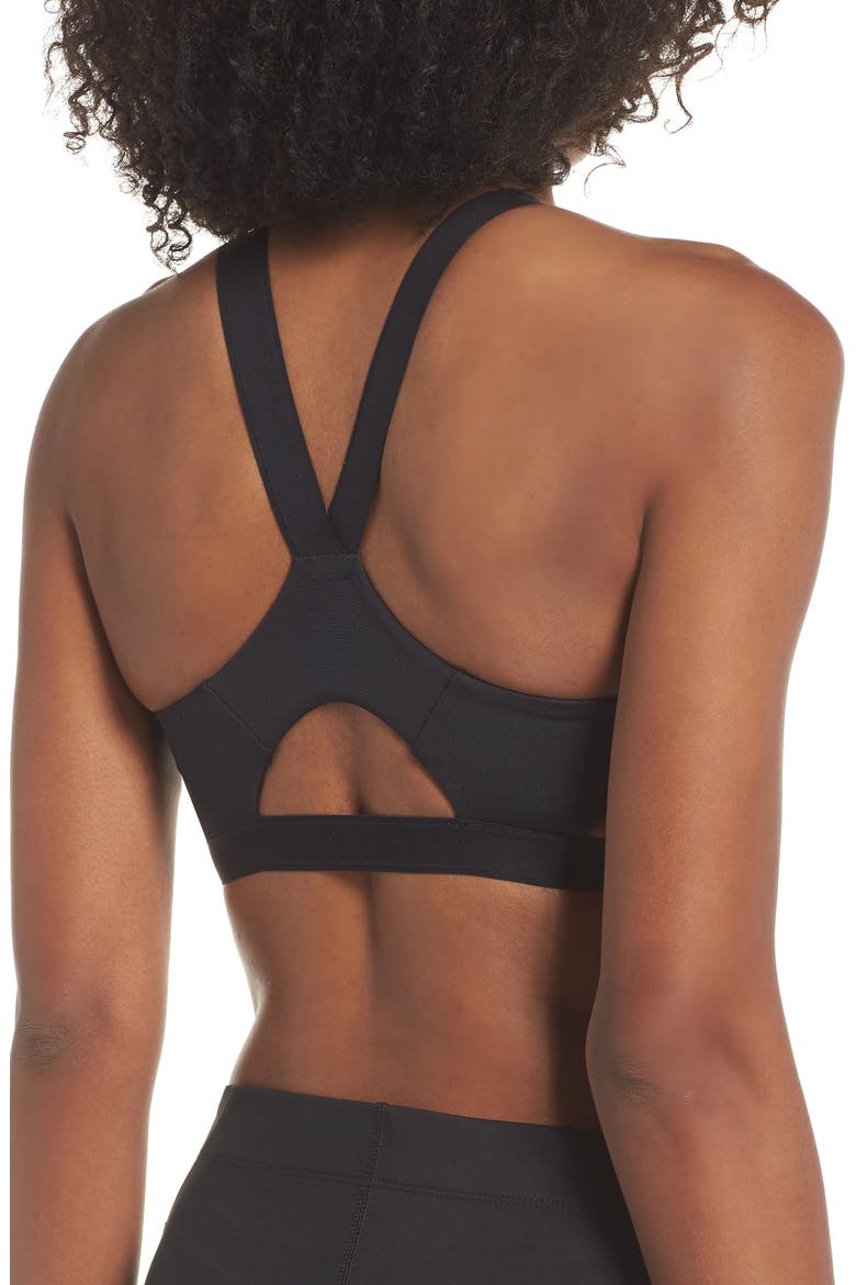 Infinity Dri-FIT Sports Bra, Alternate, color, BLACK/ BLACK/ WHITE