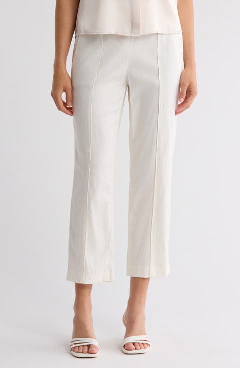 Mid Rise Tapered Pull-On Pants