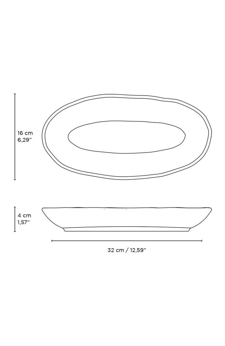 Porto Brasil Deep Oval Platter Set of 4, Alternate, color, Dust