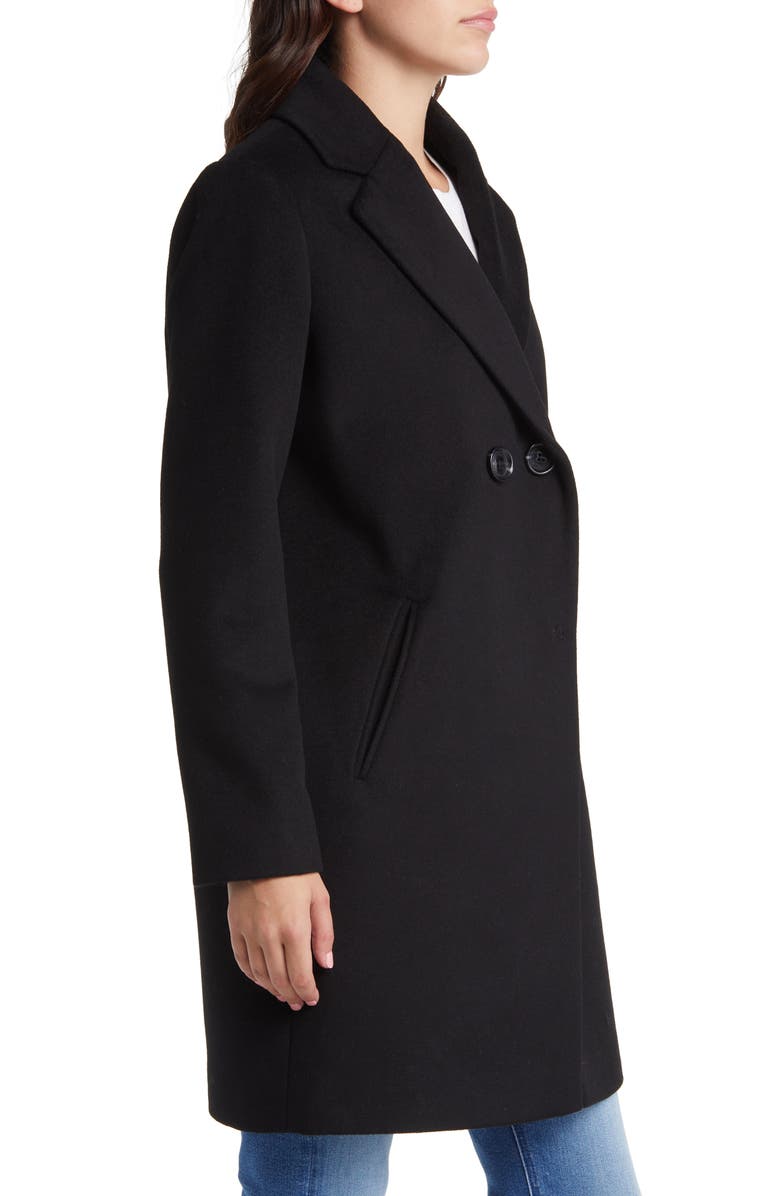 Sam Edelman Double Breasted Wool Blend Coat, Alternate, color, 