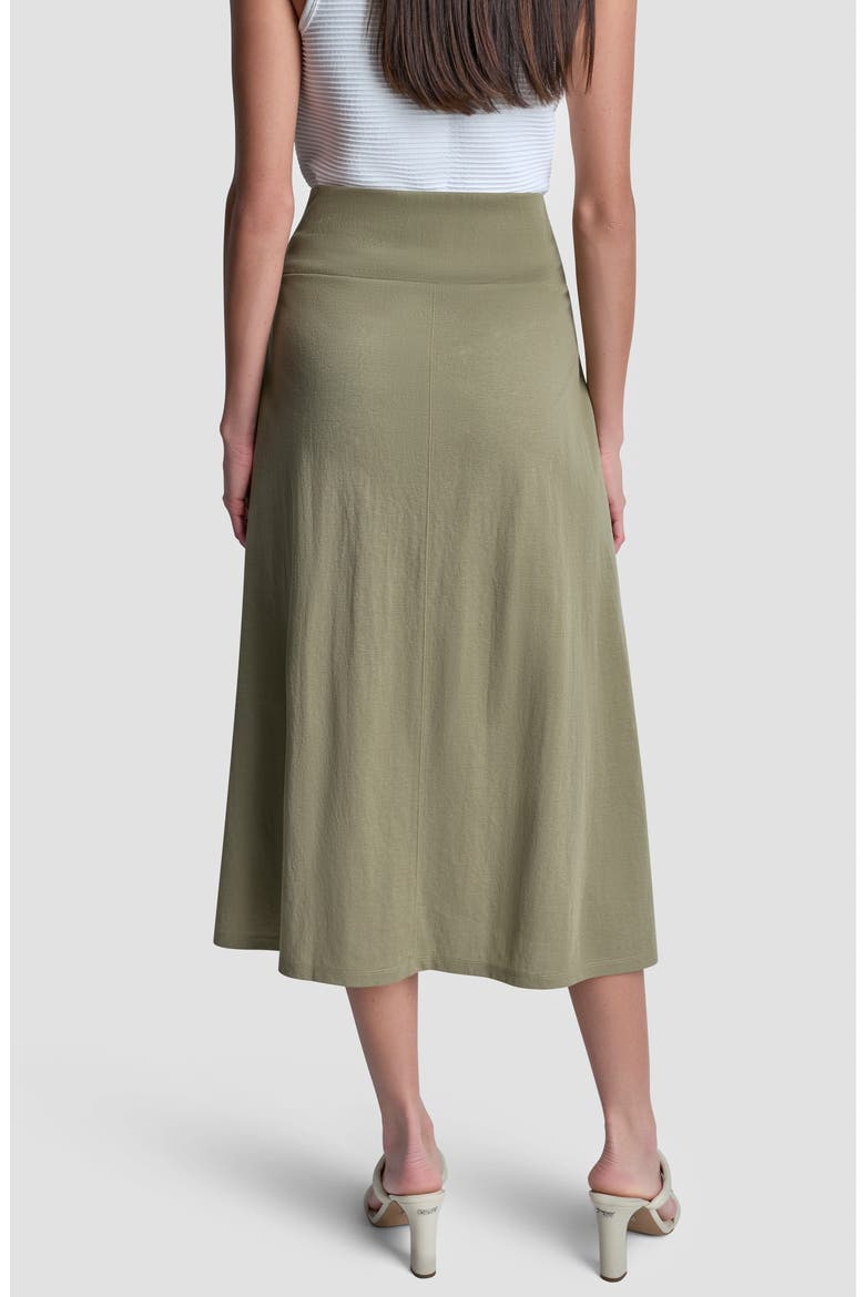 Arid A-Line Knit Midi Skirt, Alternate, color, FATIGUE