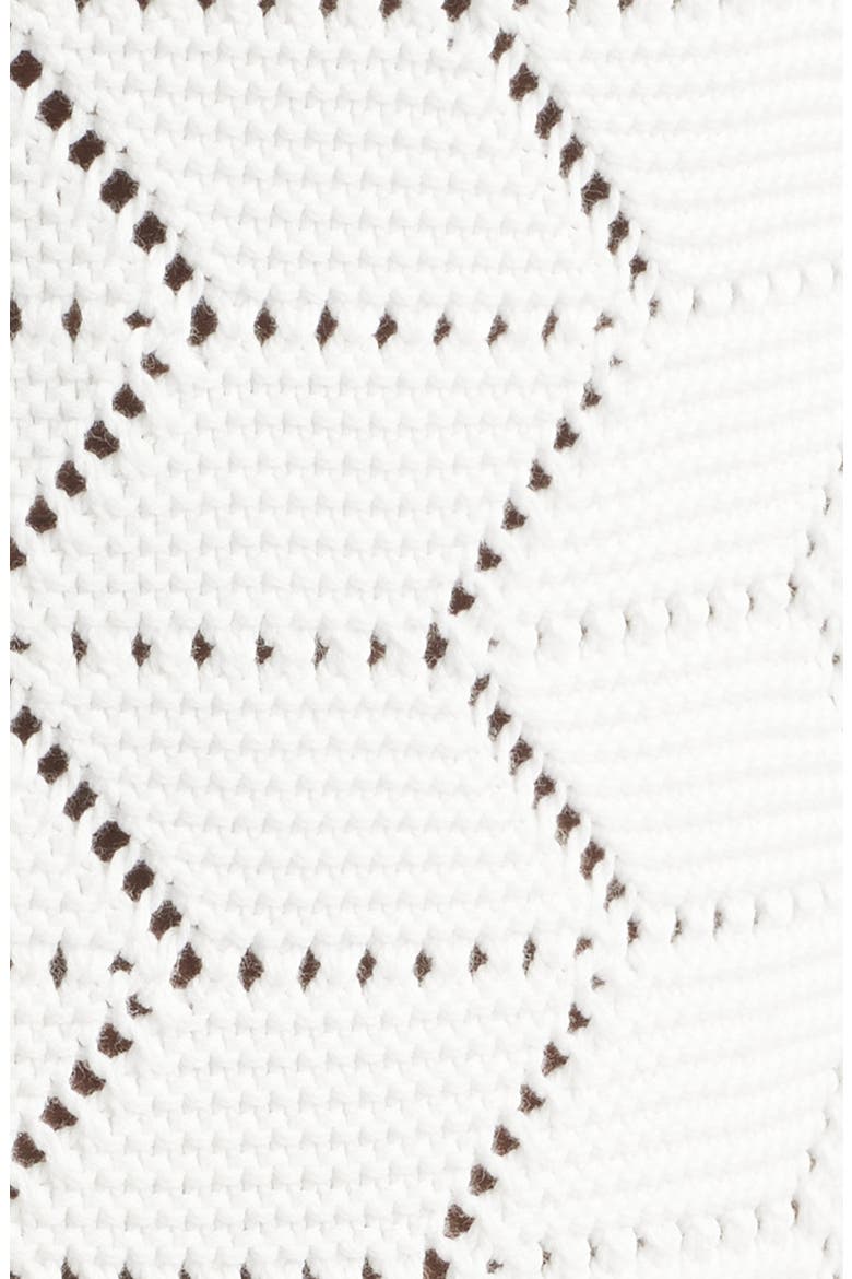 Dalkeith Open Knit Camp Shirt, Alternate, color, WHITE
