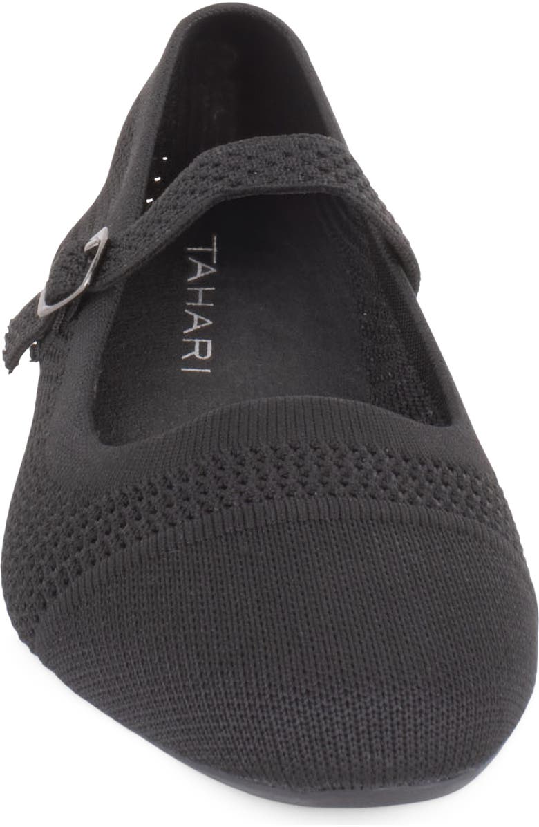 Tahari Dubai Mary Jane Flat, Alternate, color, Black