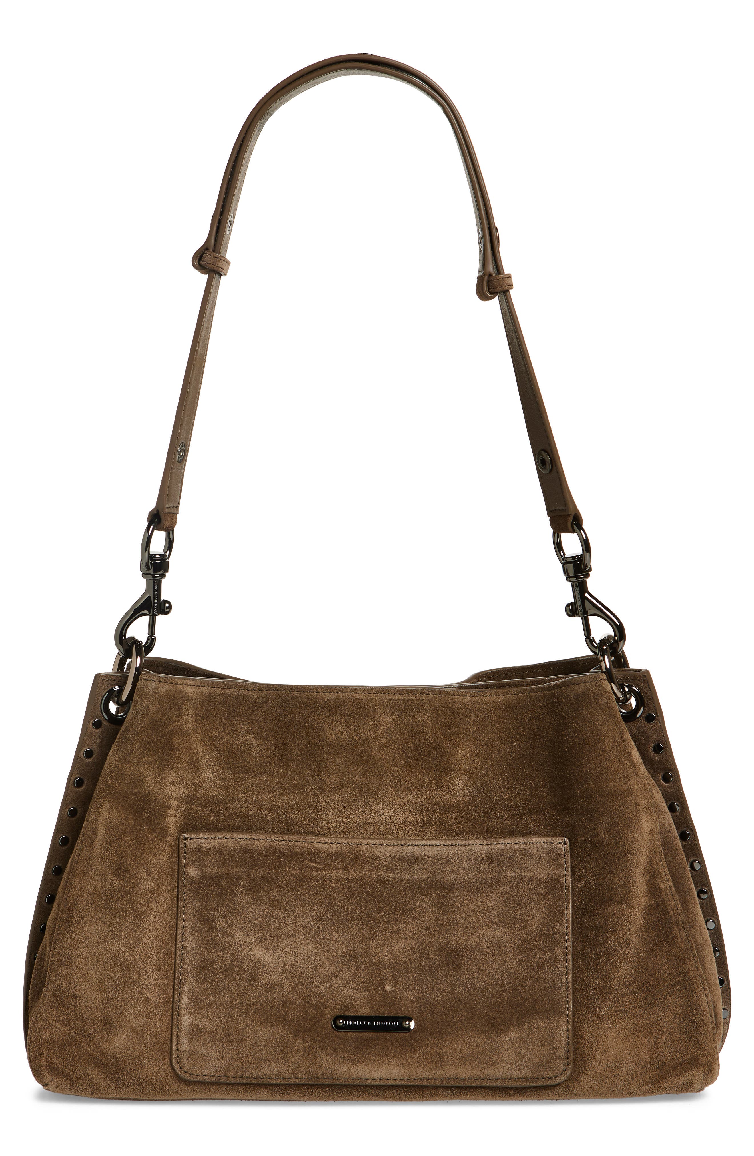 Rebecca Minkoff Darren East/West Leather Shoulder Bag, Alternate, color, 