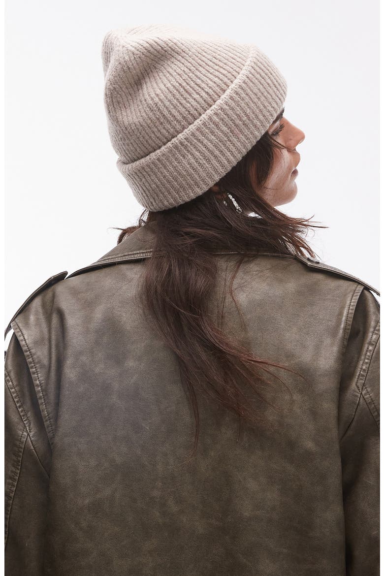 Henry Rib Beanie, Alternate, color, BEIGE