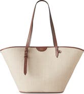 Mulberry Raffia Basket Tote