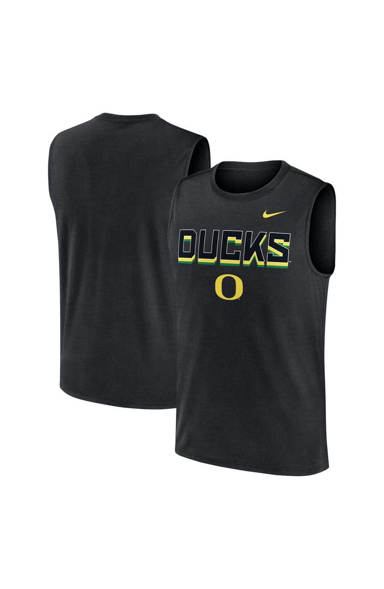 Nike Men's Nike Black Oregon Ducks Primetime Tricode Legend Performance Tank Top, Alternate, color, Black