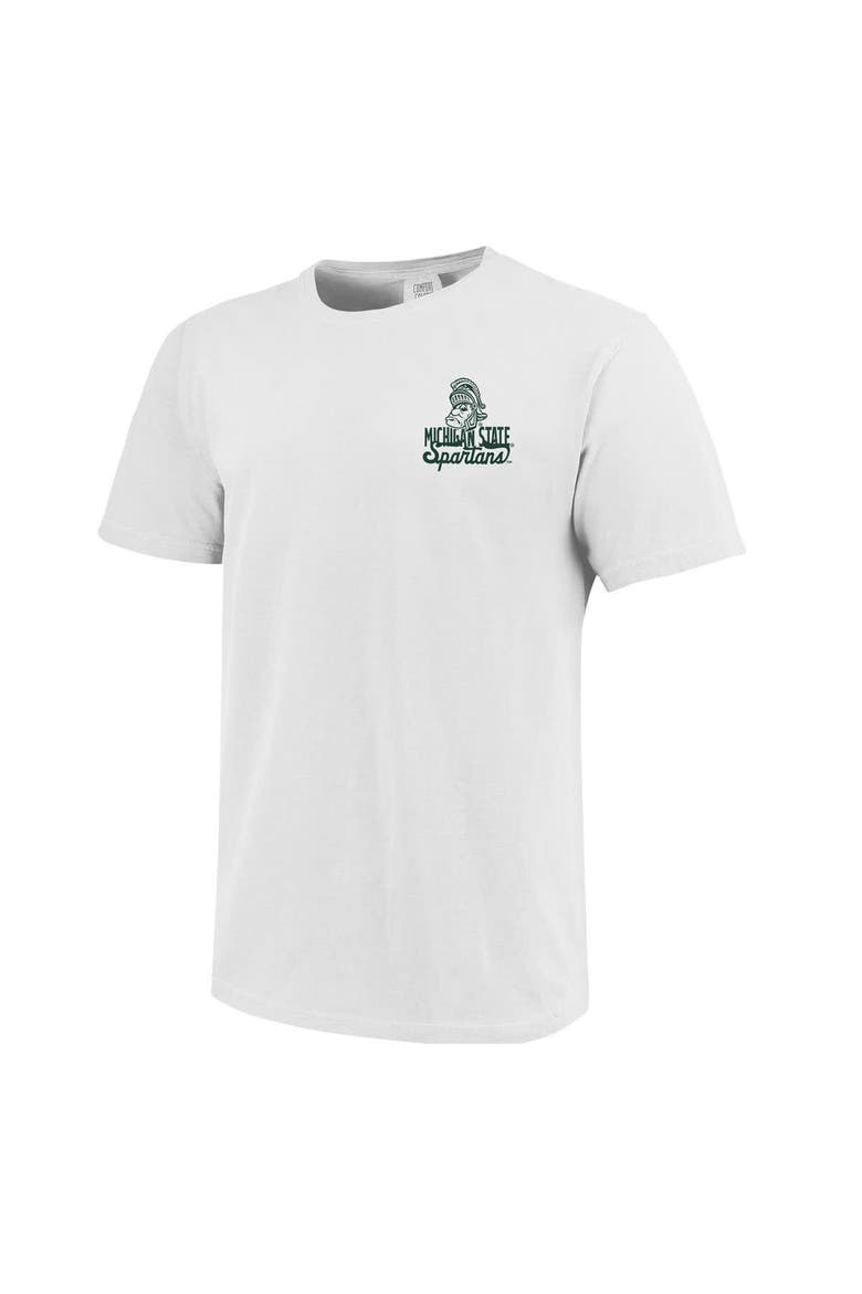 Youth White Michigan State Spartans Comfort Colors Mascot Overlay T-Shirt, Alternate, color, White