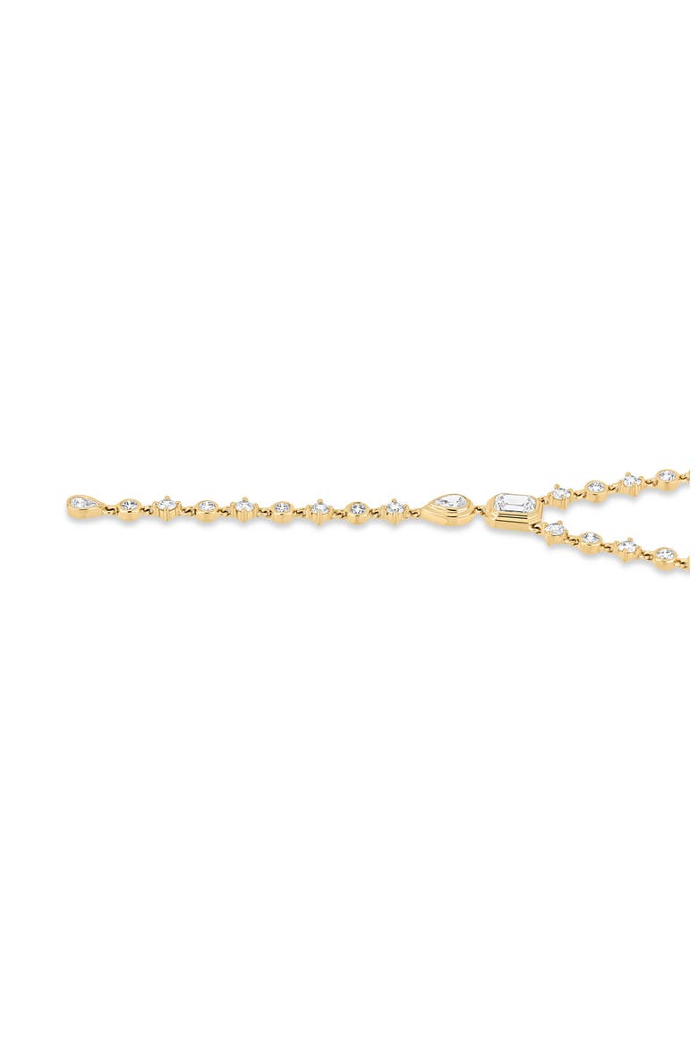 Icon Diamond Cross Pendant Necklace (Online Trunk Show), Alternate, color, 18K YELLOW GOLD