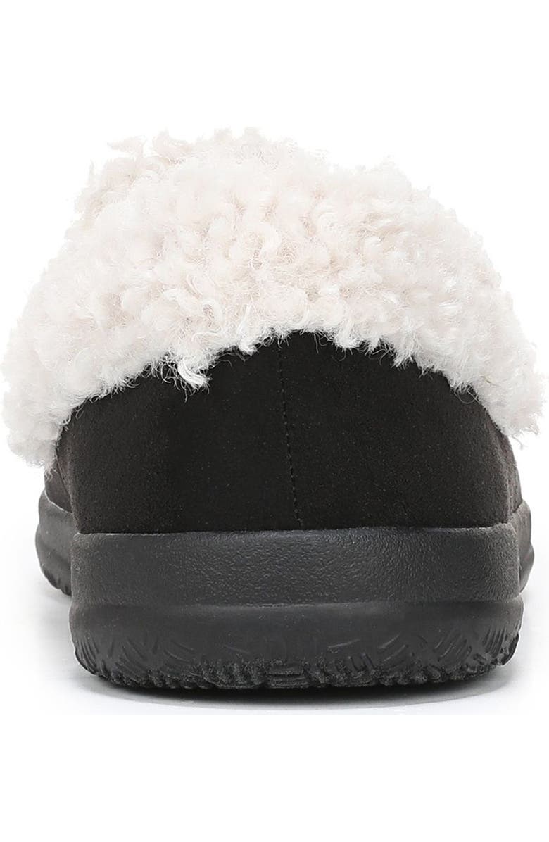 Vionic Claribel Faux Shearling Lined Slipper, Alternate, color, Black