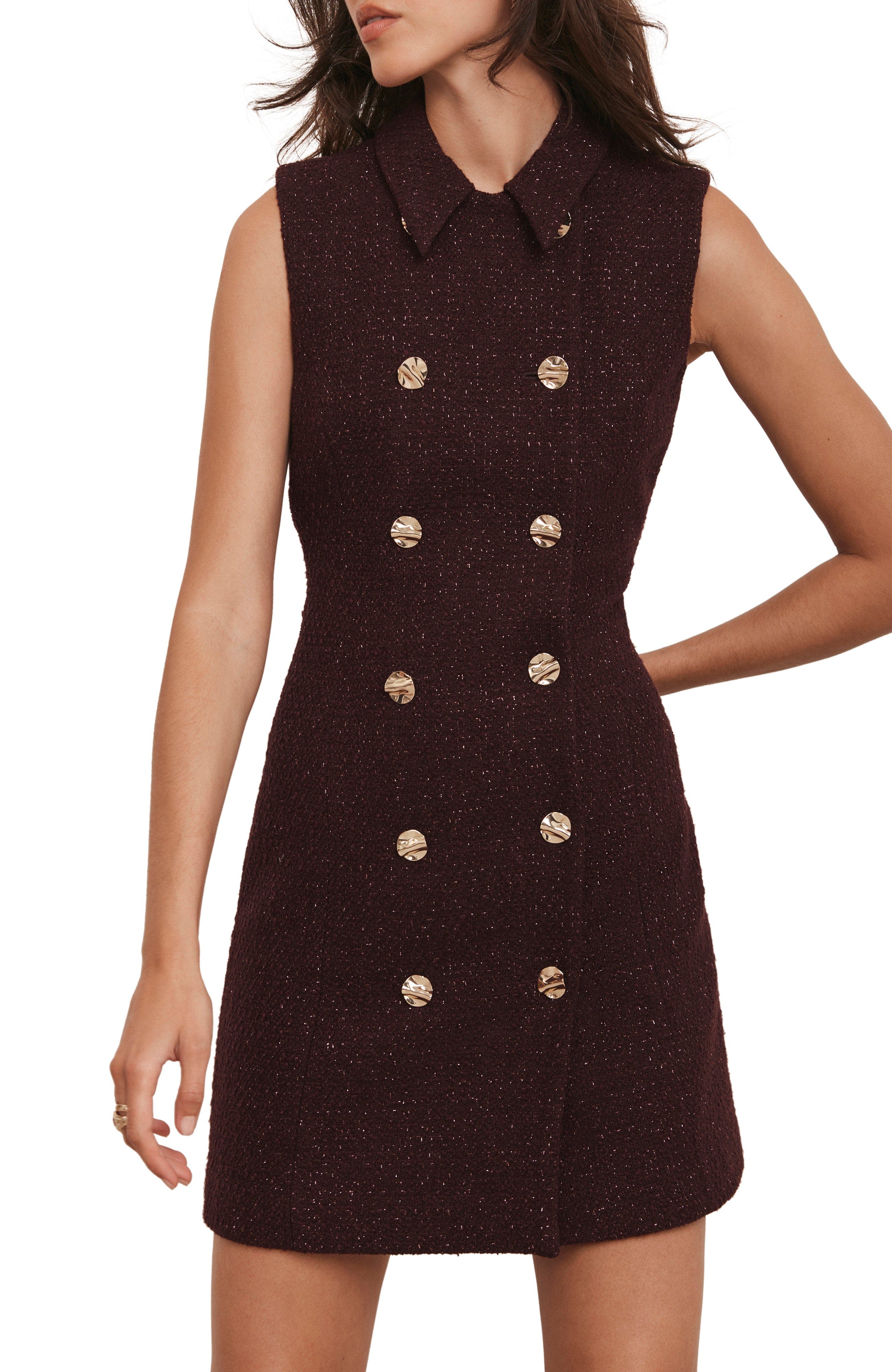 Boucle Mini Shift Dress - image 2