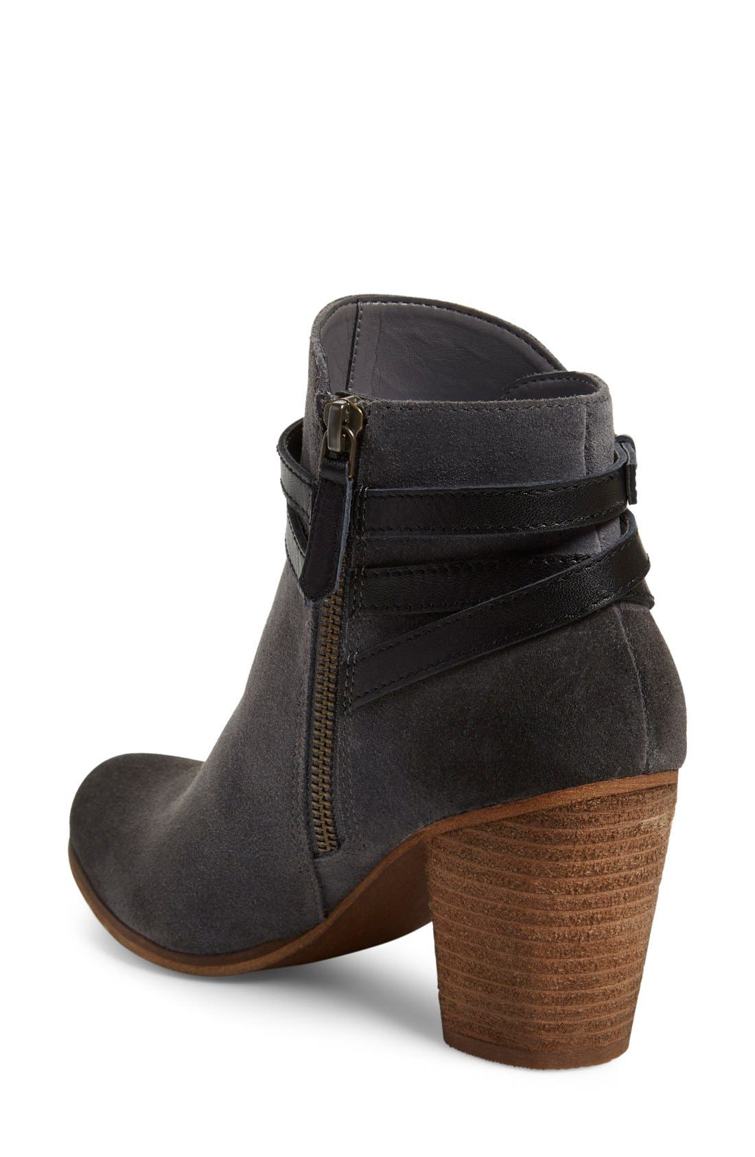 'Tandem' Bootie, Alternate, color, DARK GREY SUEDE