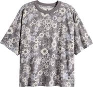 Free People FP Movement Stripe Relaxed Fit Cotton T-Shirt