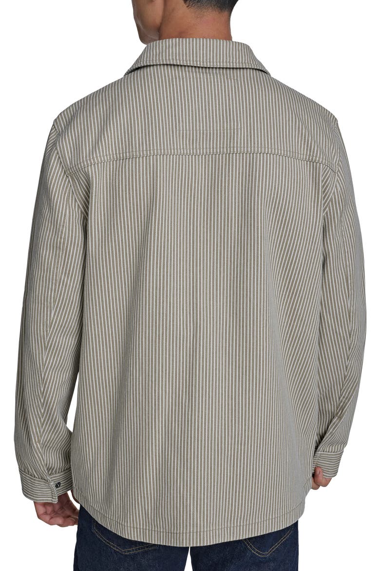 Lightweight Cotton Shacket, Alternate, color, TAUPE / OFF WHITE