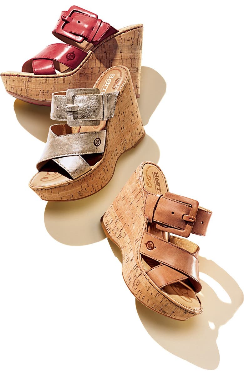Børn 'Beau' Wedge Sandal, Alternate, color,