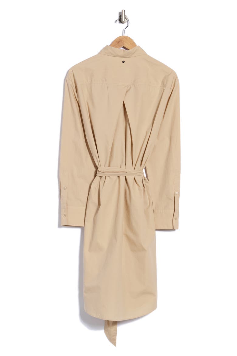 Cotton Belted Shirtdress, Alternate, color, OPEN BEIGE