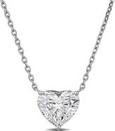 Julianna B. 2 CTW Lab-Grown Diamond Heart Necklace