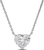 Julianna B. 2 CTW Lab-Grown Diamond Heart Necklace