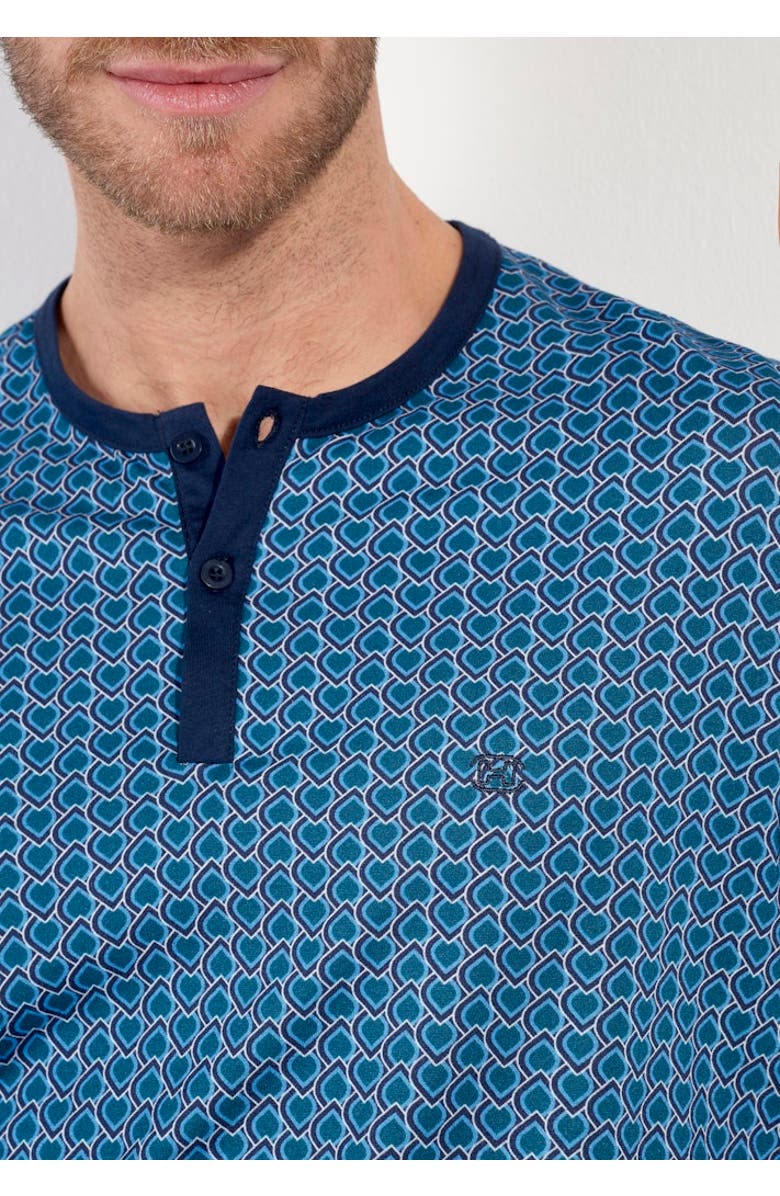 HOM Martinez Long Pajama Set, Alternate, color, Blue Print