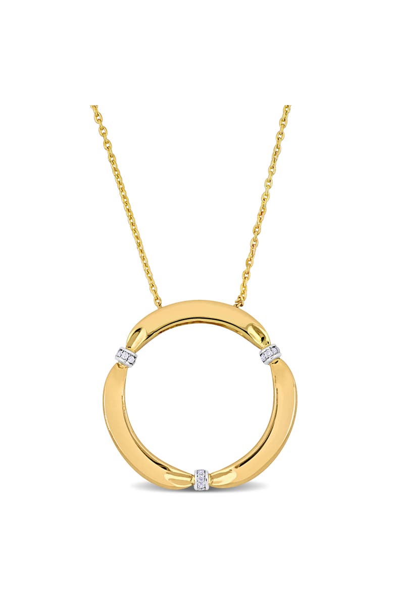 Julianna B. Diamond Circle Station Pendant Necklace 14k, Main, color, 
