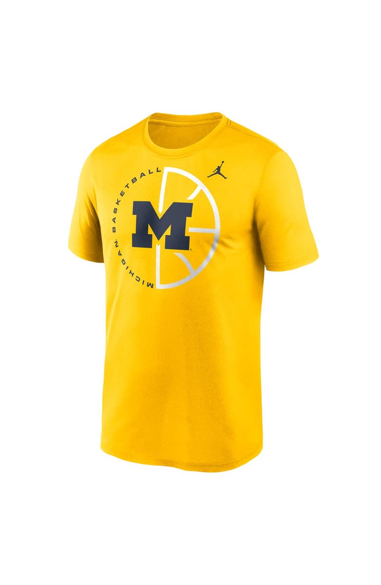Jordan Brand Men's Jordan Brand Maize Michigan Wolverines Legend Basketball Icon Performance T-Shirt, Alternate, color, Maize