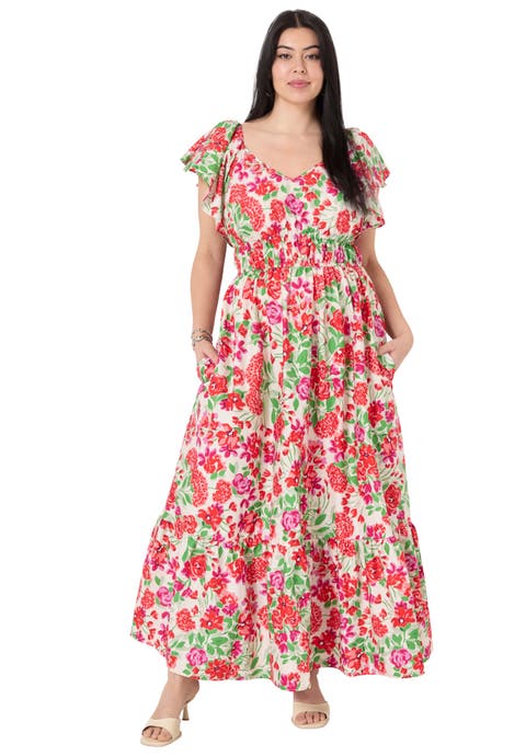 Smocked Poplin Maxi Dress (Plus Available)