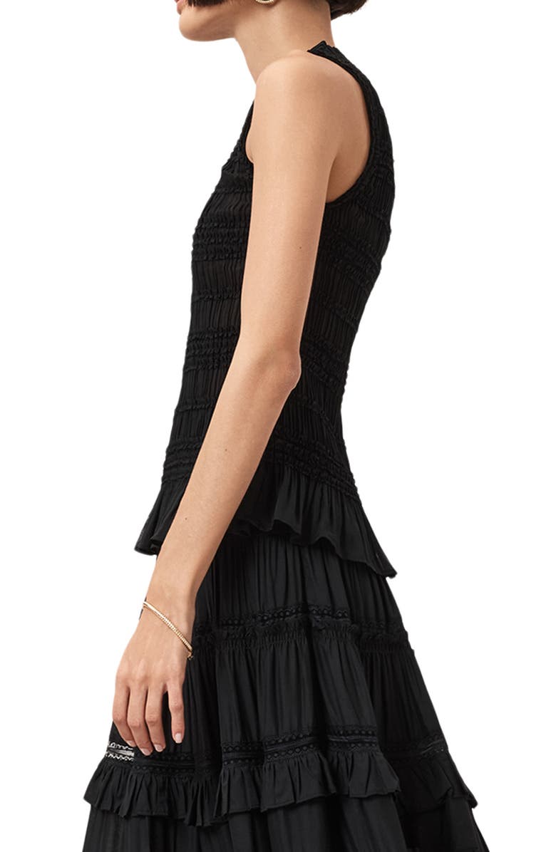 AllSaints Marion Pleated Sleeveless Top, Alternate, color,