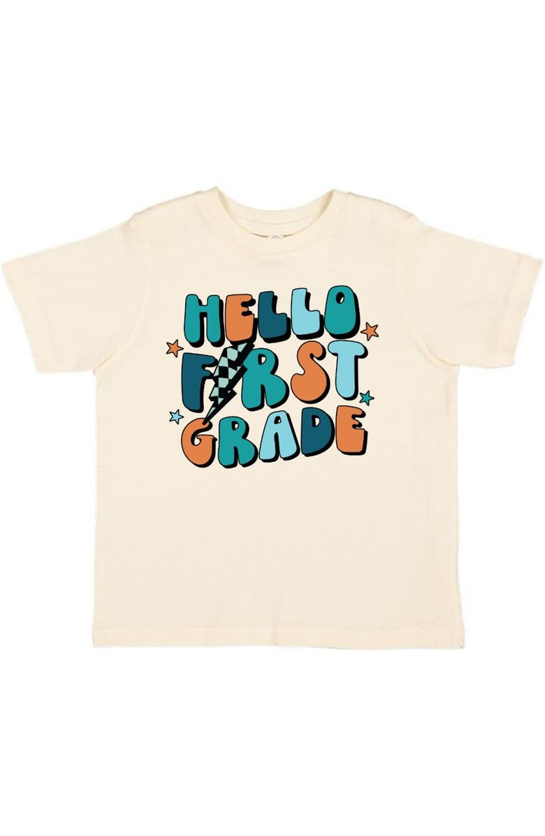 Sweet Wink Hello First Grade Short Sleeve T-Shirt, Main, color, 