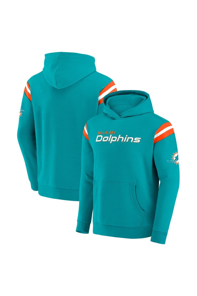 Men's Darius Rucker Collection by Fanatics Aqua Miami Dolphins Football Washed Pullover Hoodie, Alternate, color, Aqua