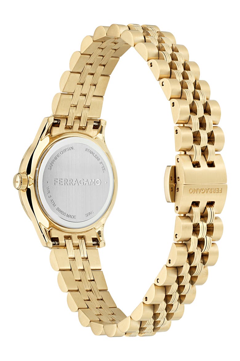 Duo Bracelet Watch, 28mm, Alternate, color, IP YELLOW GOLD