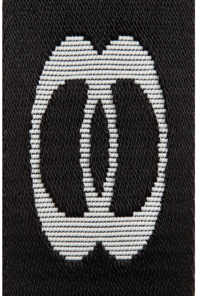 Logo D-Ring Belt, Alternate, color, BLACK/ WHITE