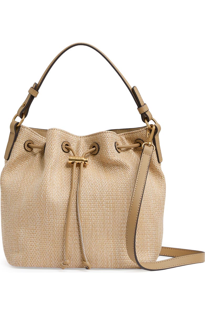 Reiss Evie Canvas Bucket Bag, Main, color,