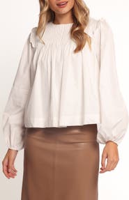 Petal & Pup Melba Pintuck Pleat Cotton Top