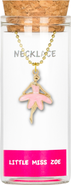 Little Miss Zoe Ballerina Charm Necklace in Gift Bottle