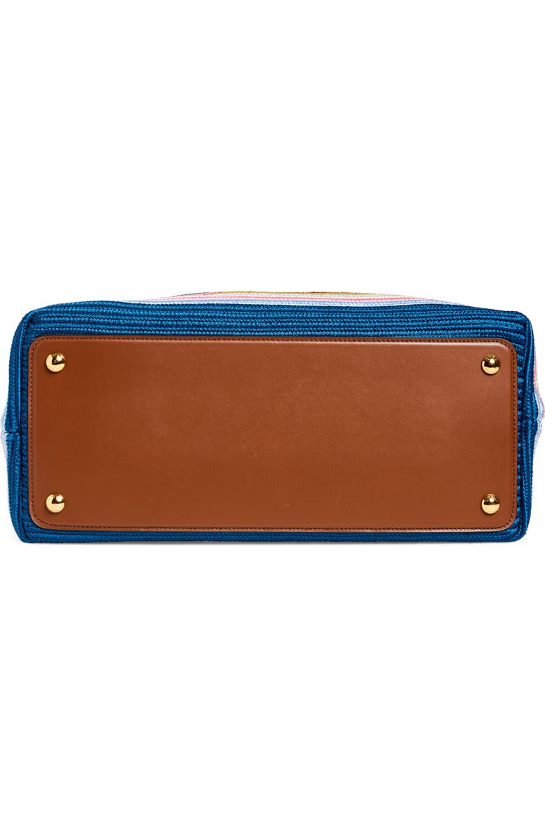 Etro Medium Libra Textile & Leather Shopping Tote, Alternate, color,