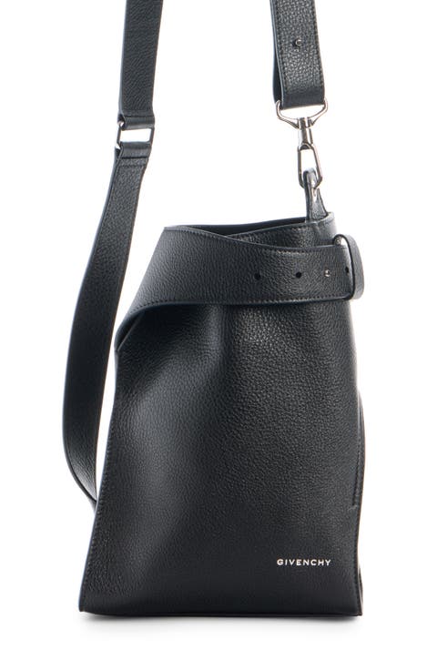 Small Belted Leather Sling Bag