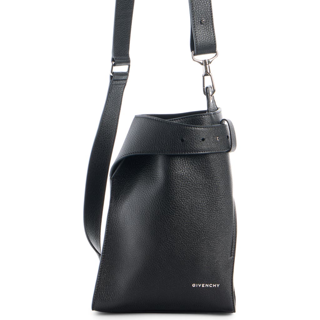 Givenchy Small Belted Leather Sling Bag In Black