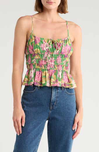 NSR Strappy Smocked Camisole