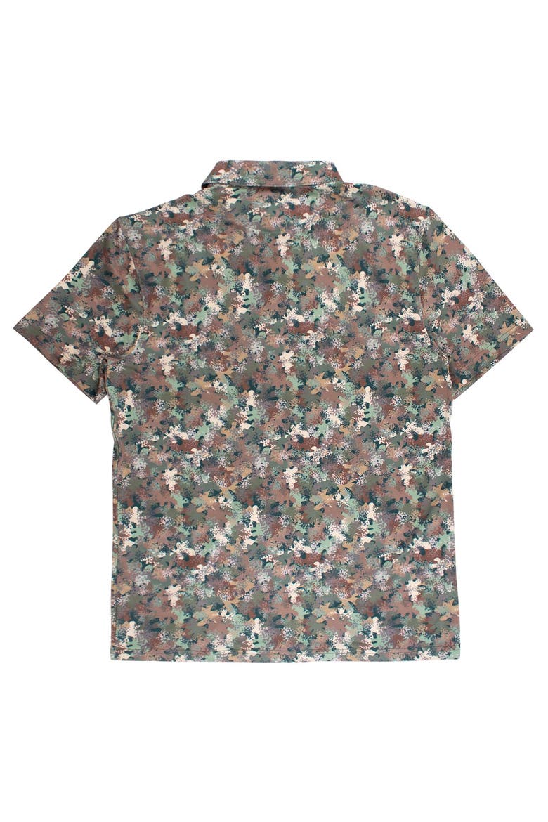 Knit Short Sleeve Performance Polo, Alternate, color, Classic Camo