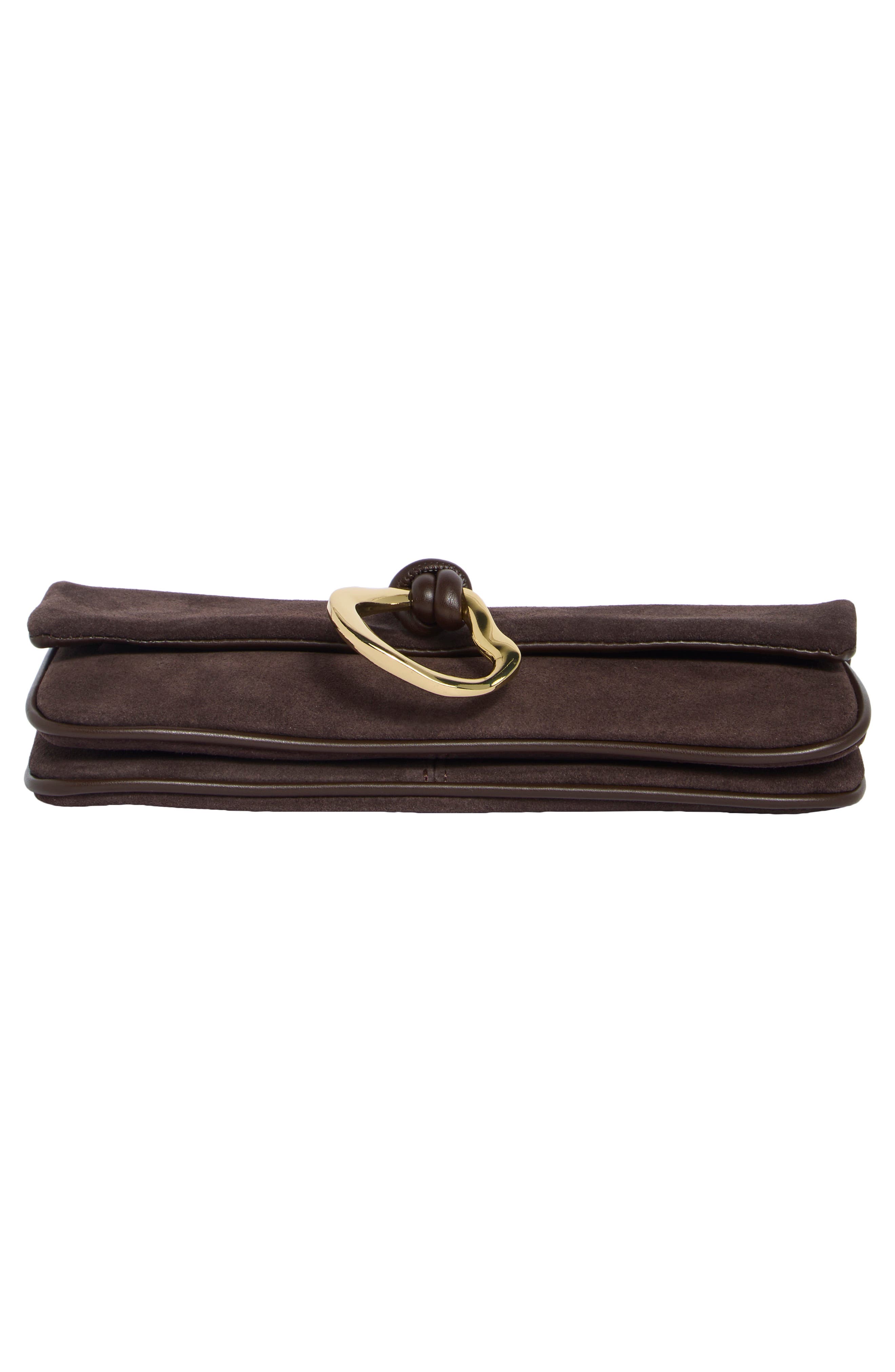 Suede Flap Shoulder Bag