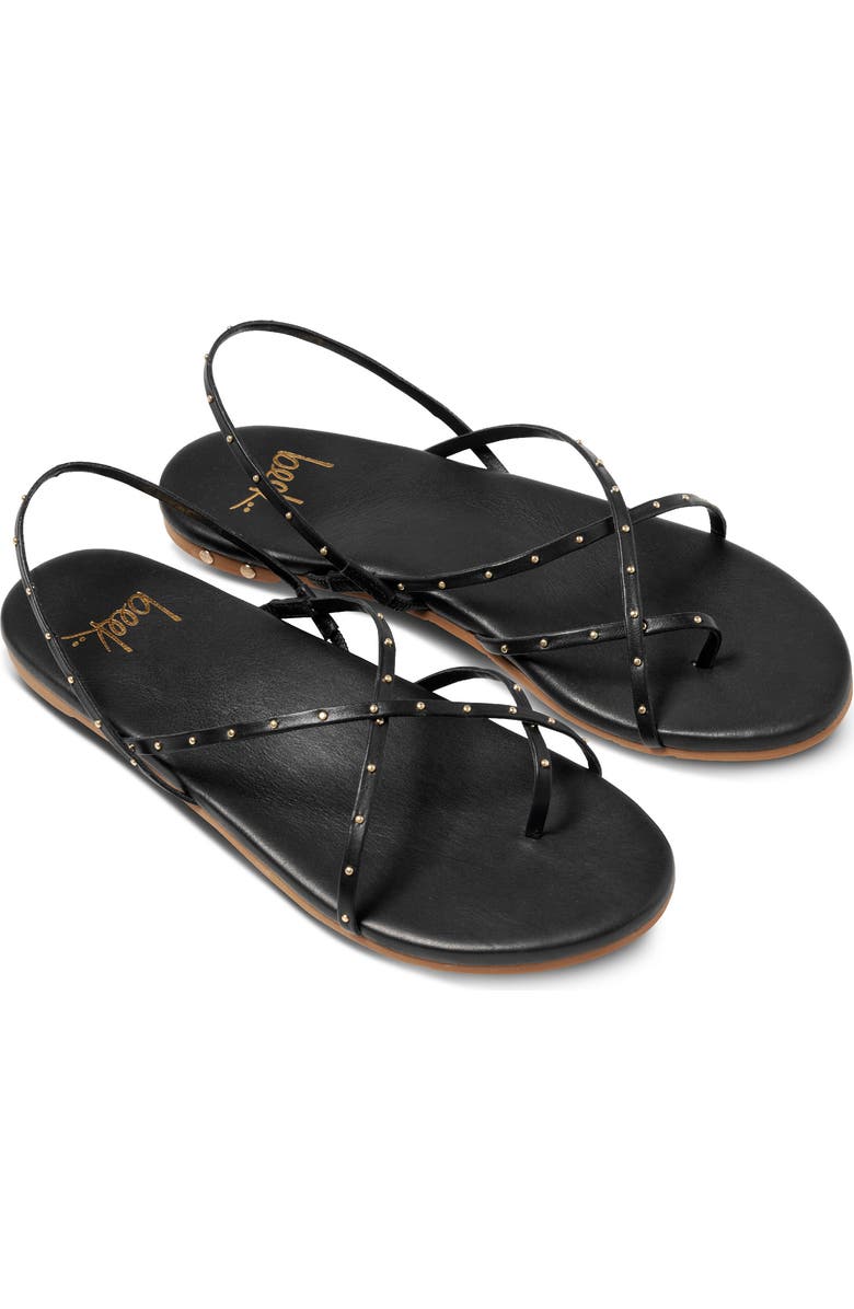Beek <p>Palila Studded Leather Slingback Sandal (Women)</p>, Main, color, Black Gold Studs